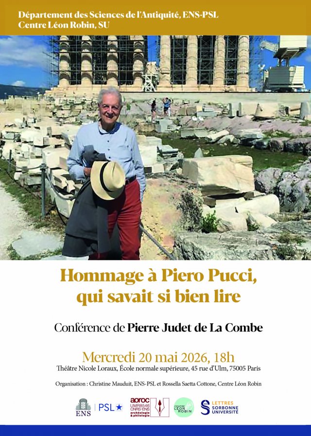 Conférence de Pierre Judet de La Combe Conférence de Pierre Judet de La Combe