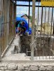 entrée de la grotte par une cheminée de 5m